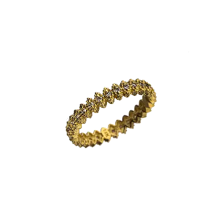 טבעת זהב 14 קראט משובצת יהלומים במשקל 28 נקודות