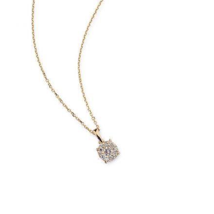 שרשרת זהב 14K יהלומים 0.25CT