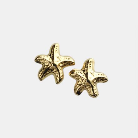 עגיל זהב 9 קראט כוכב ים צמוד