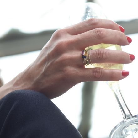 טבעות השראה זהב 14 קראט ואבני חן טבעיות