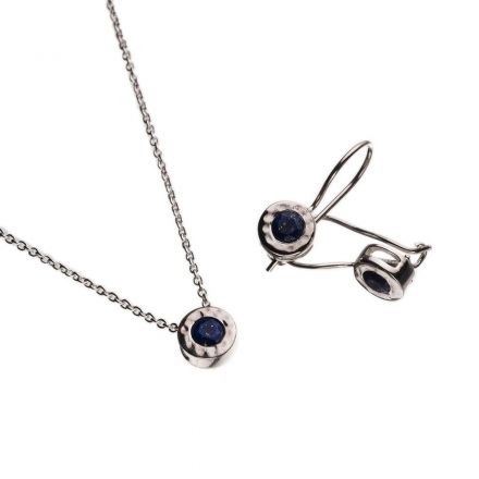 סט תכשיטי אבן לידה כסף 925