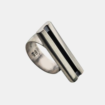 טבעת כסף גימור מט