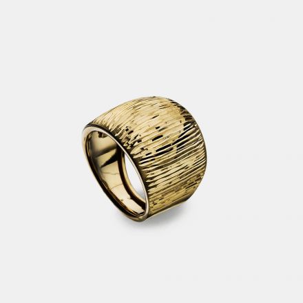 טבעת רחבה זהב 14 קראט חיתוך יהלום .