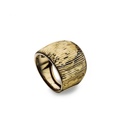 טבעת רחבה זהב 14 קראט חיתוך יהלום .