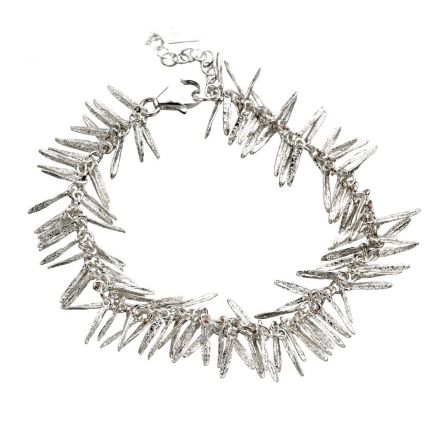 צמיד כסף עלעלי רוזמרין