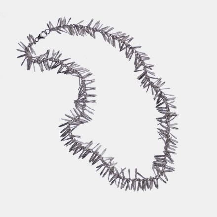 שרשרת כסף עלי רוזמרין