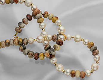 קולקציית סערה מדברית - תכשיטי גולדפילד בשילוב אבני אגט ופנינים